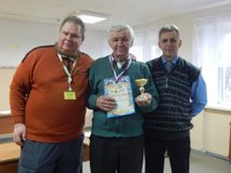 Чемпион района С.Дружинин (в центре)